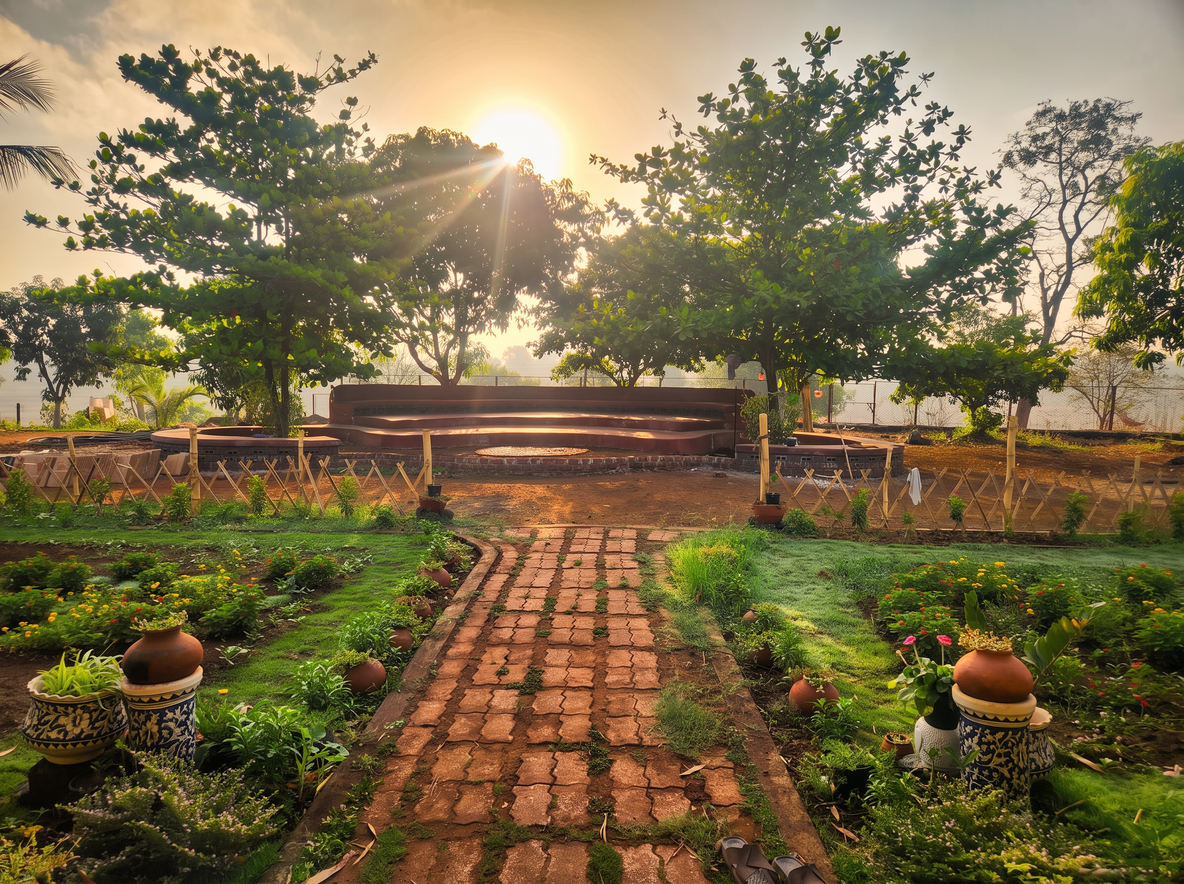 Sunrise over the Vana Sparsh forest